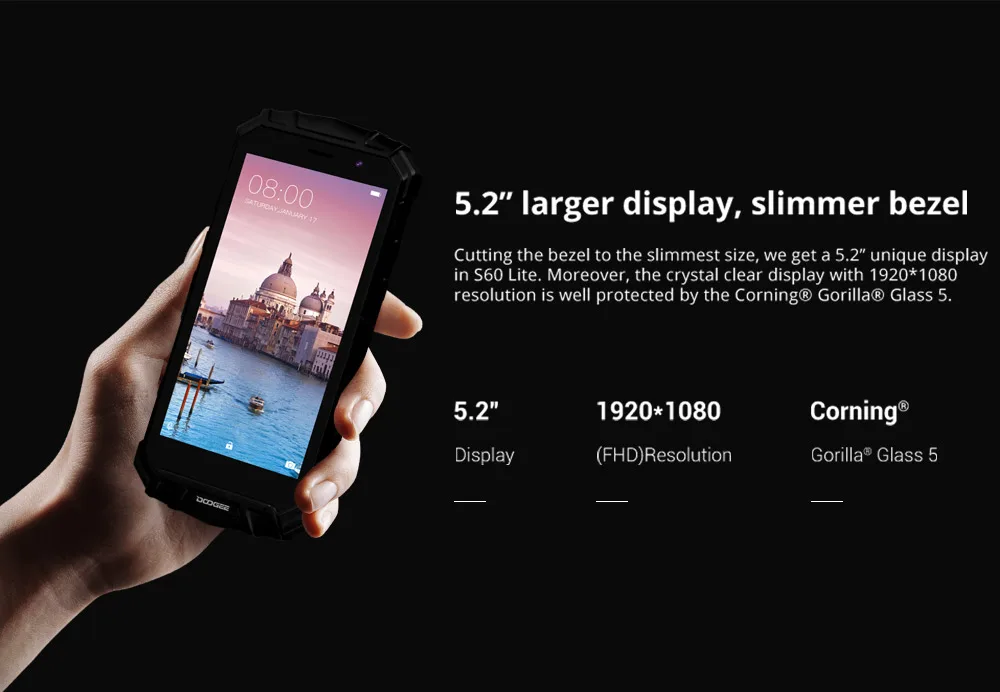 Беспроводное Зарядное Устройство Для DOOGEE S60 Lite, 5580 мАч, 12V2A, быстрая зарядка, 5,2 дюймов, FHD MT6750T, четыре ядра, 4 Гб, 32 ГБ, смартфон, 16,0 Мп, камера
