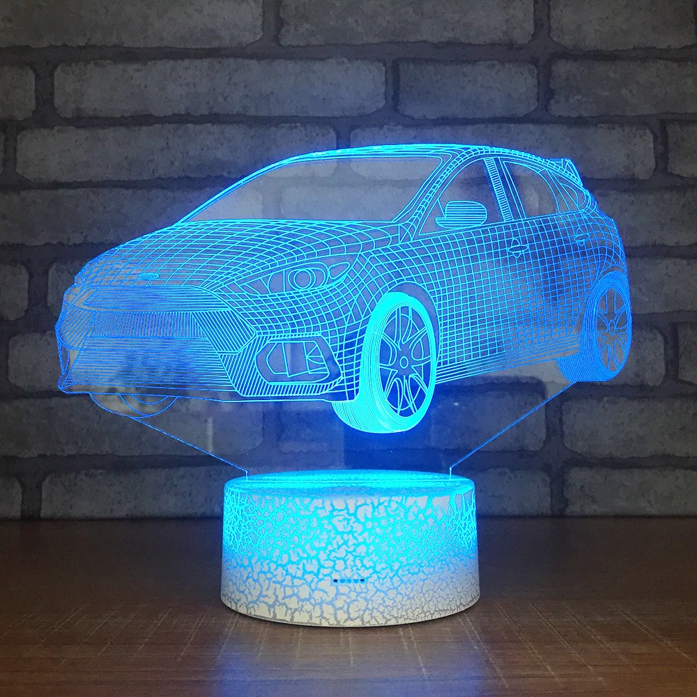 Уникальные 3d настольные лампы с Usb дистанционное управление изменение цвета