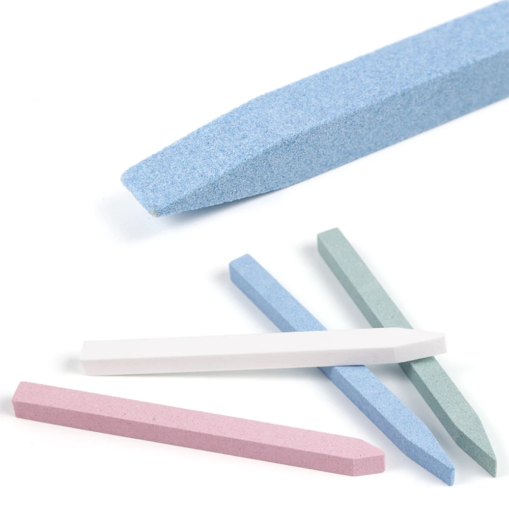 5pcs Professional Nail File Cuticle Remover Buffer Quartz Scrubs Stone Grinding Rod Gel Polish Manicure Tools JI1000|Пилки для ногтей