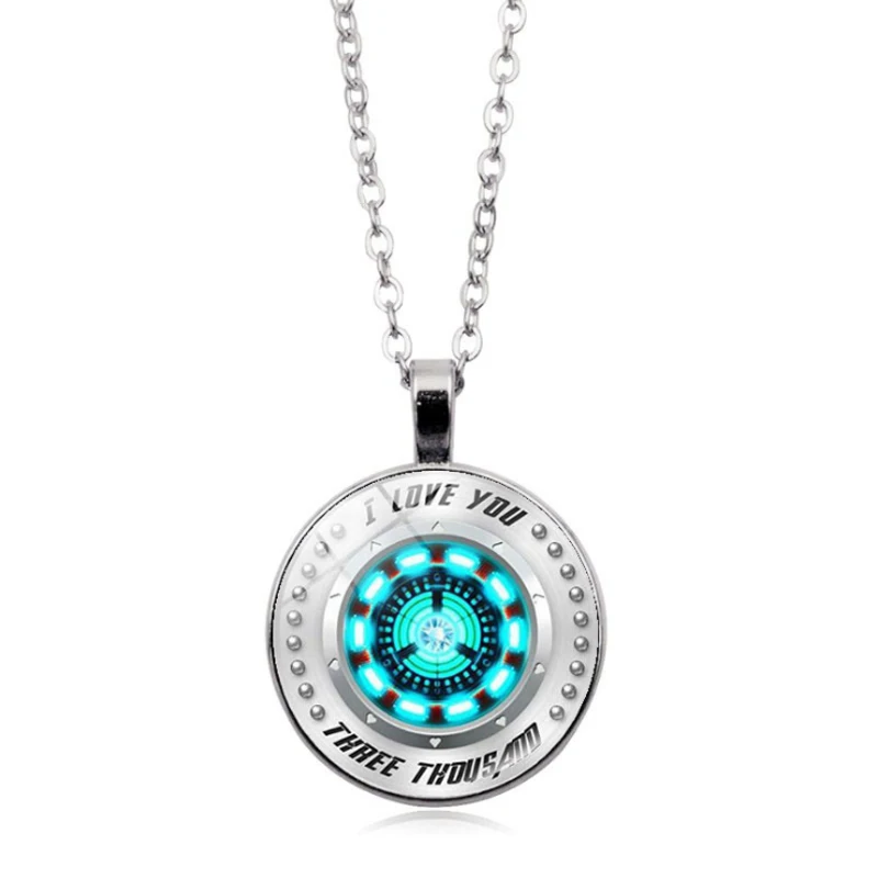 Ожерелье с персонажами из Marvel для мужчин Tony Stark Arc Reactor ожерелье s Мстители 4