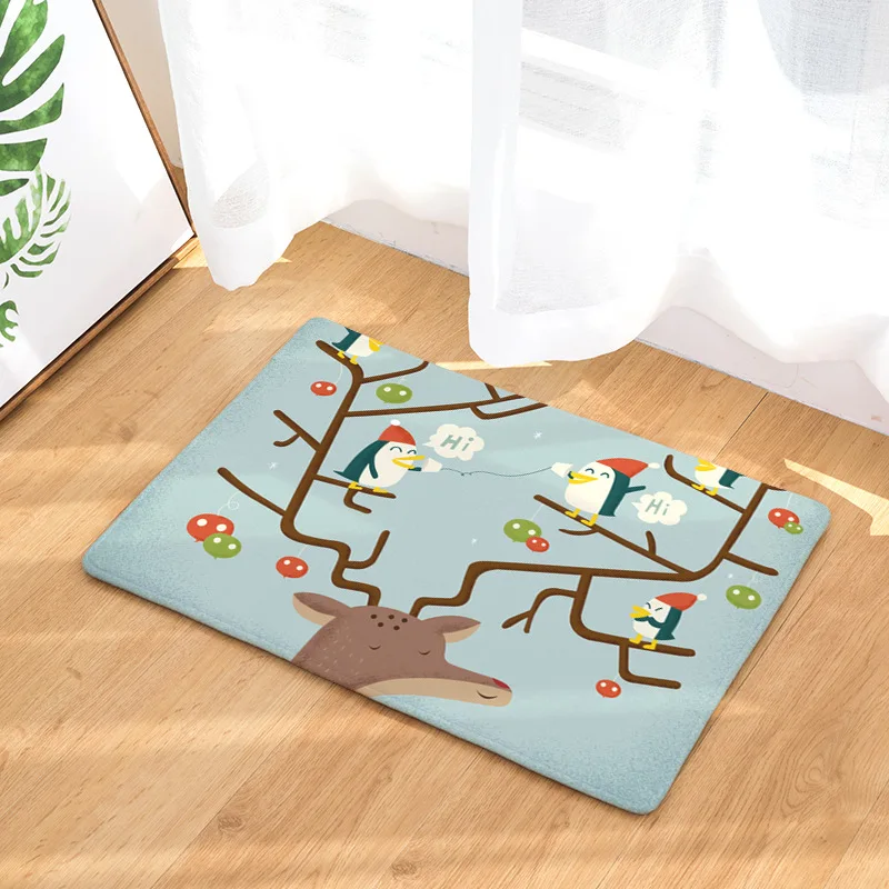 CAMMITEVER Рождественский олень Пингвин животные Коврик Напольный коврик аксессуары