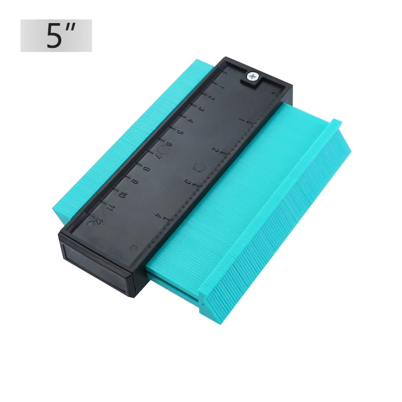 5inch-green Профиль датчик 5/10/20 ''контур датчик дубликатор duplo и Пластик дюймов метрический профиль линейка для копирования нерегулярные Форма Дерево Лазерная маркировочная инструмент - Цвет: 5inch-green