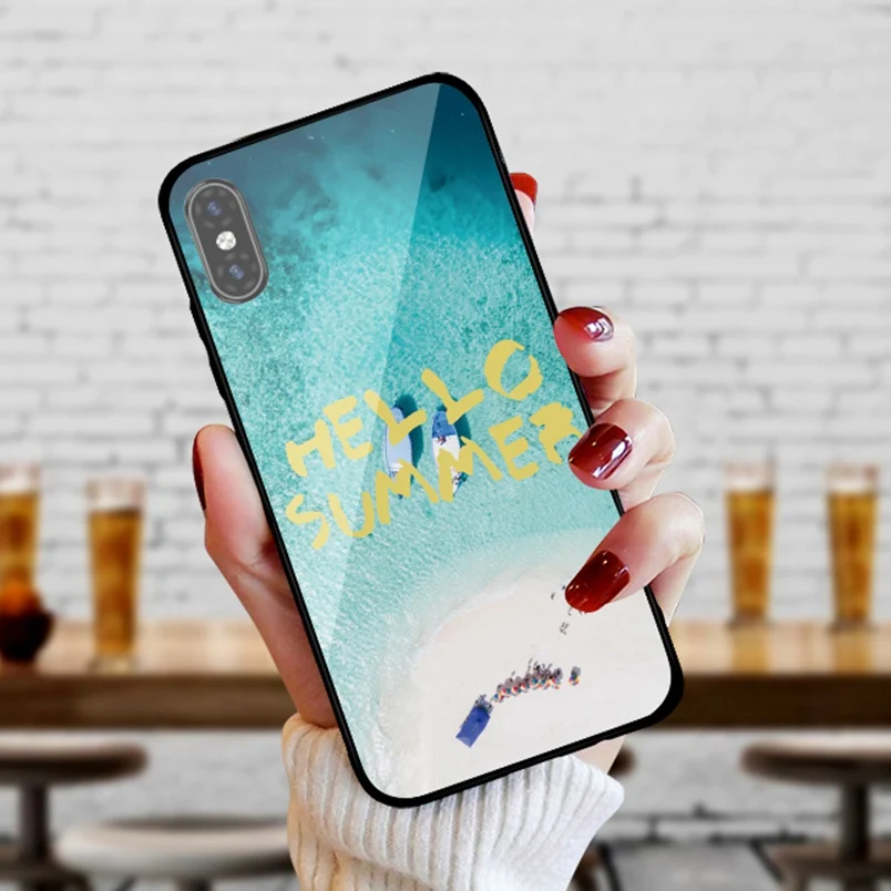 Reaoom Luxury Case for Huawei Nova 2 Fashion Coque Capa Cute Funda Shell Back Tempered Glass Cover |
