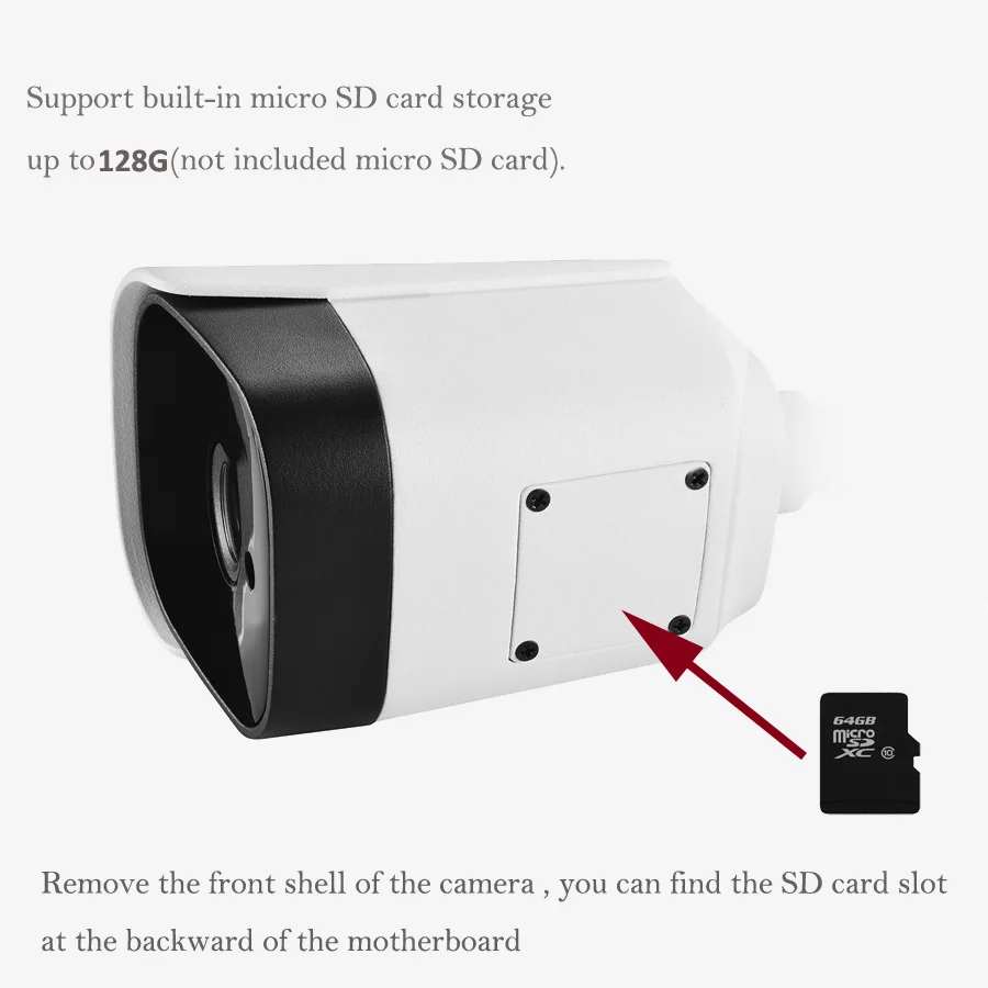 AZISHN Wifi Проводная IP камера Yoosee 1080P 960P 720P электронная почта оповещение о движении 6IR