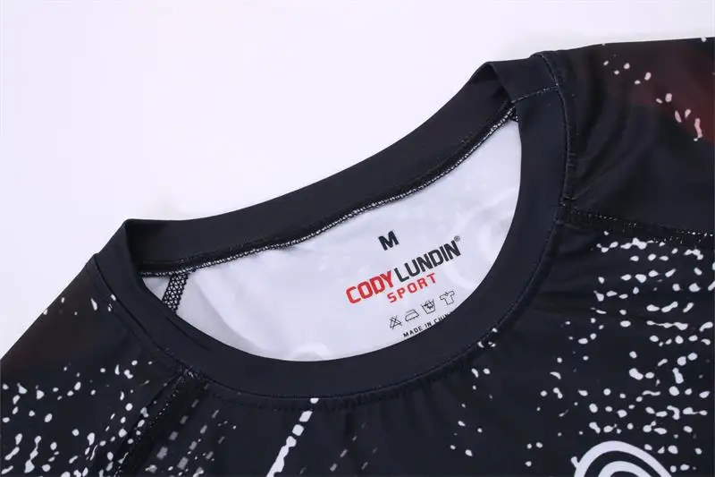 2019 новые мужские с длинными рукавами компрессионные колготки футболка 3d принт