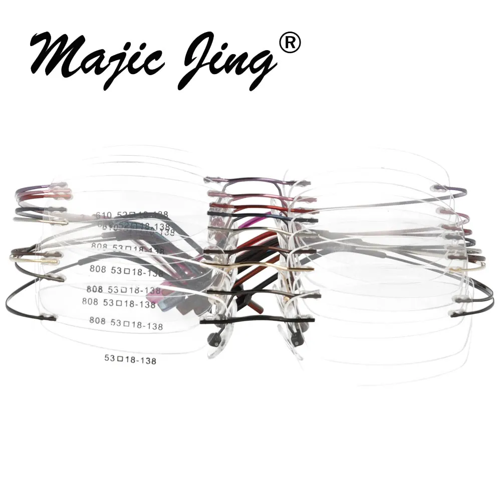 Оправа для очков Magic Jing титановая без оправы 50 шт./лот 1001|optical frame|eyewear opticaleyewear optical