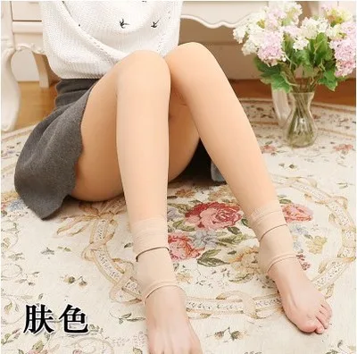 Модные женские колготки красивые облегающие Чулки Бархатные милые до колена