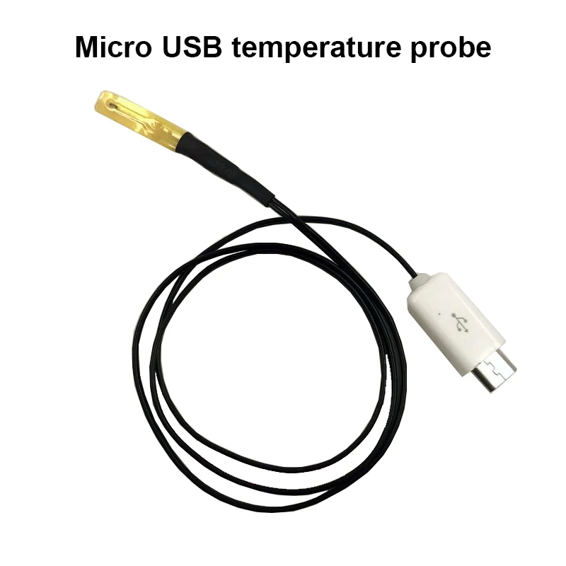Micro usb jack ntc External temperature probe sensor thermometer for T18 WEB-U2 UD18 Qway-U2p tester voltmeter Ammeter | Инструменты