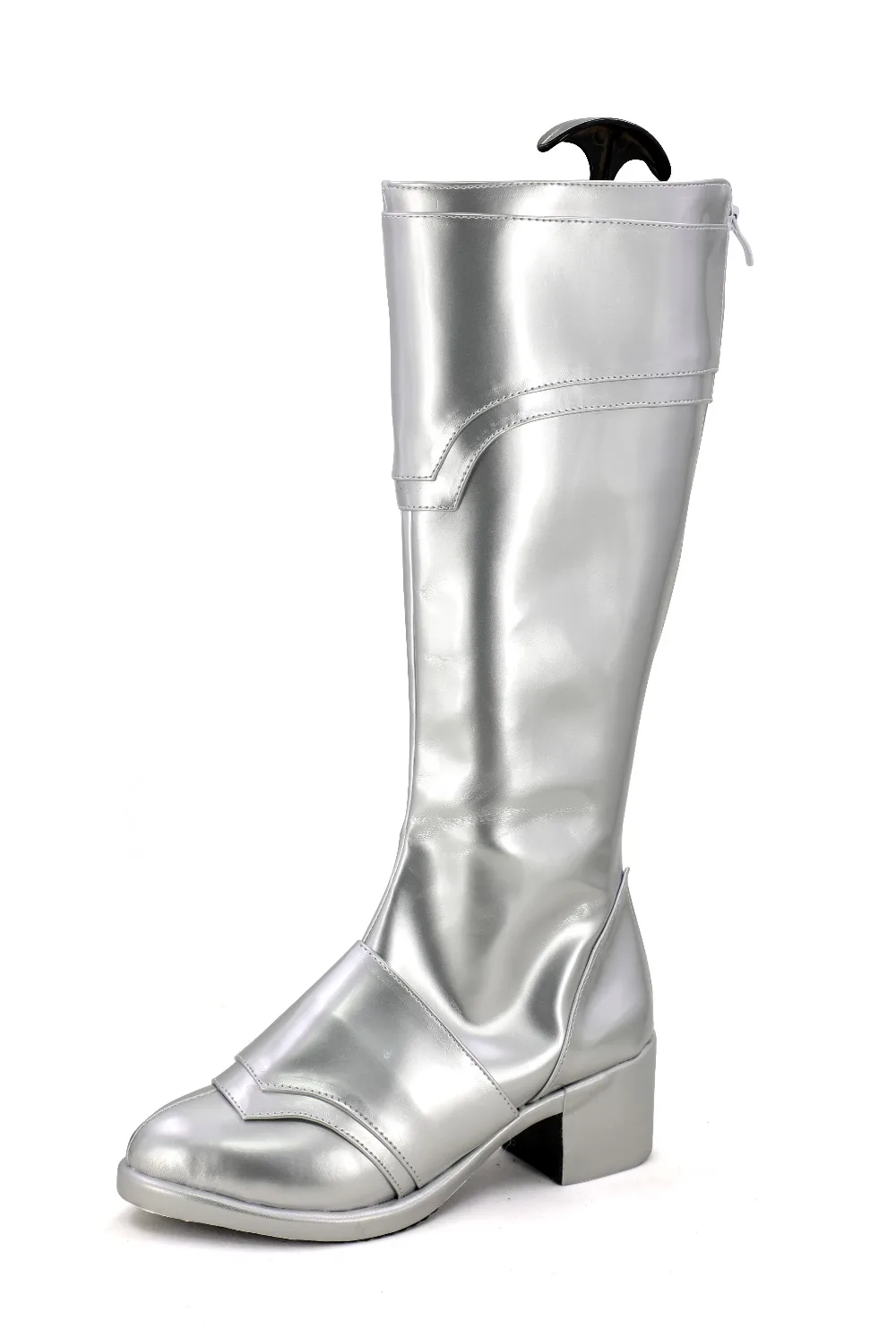 

Claymore Teresa Cosplay Boots Silver Shoes Custom Made Any Size