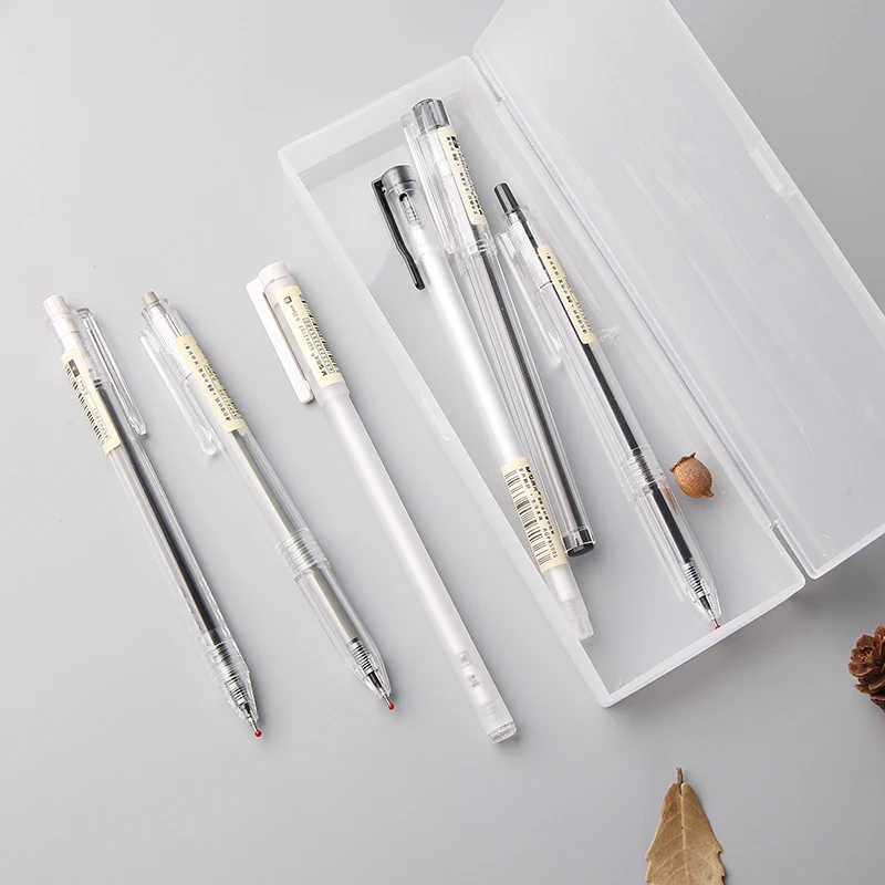 10/20 шт M& G MUJI стильная гелевая ручка с ароматом серии 0,5/0,35 мм гелевая ручка простая матовая черная ручка для пресса коробка для ручек