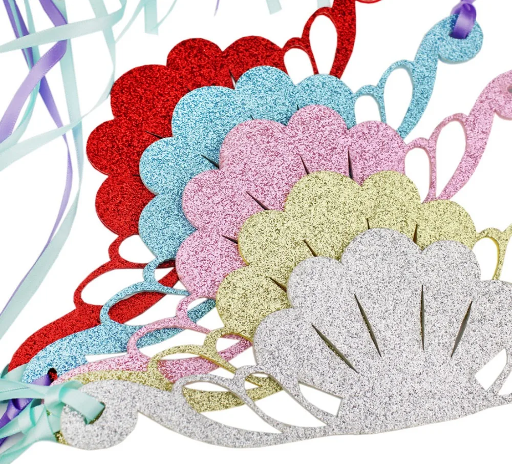 20pcs Mermaid DIY Shells crown with silk HAIRBAND wholesale baby girl children Hair accessories FREE SHIPPING | Детская одежда и