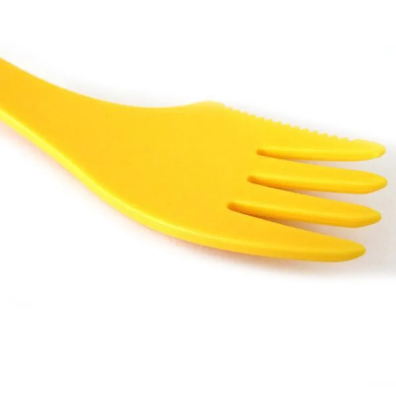Портативный многофункциональный набор посуды Spork 6 шт./компл. 3 в 1 нож вилка ложка