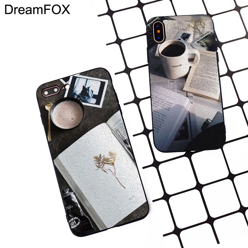 M411 Books And Coffee Black Soft TPU Silicone Case Cover For Apple iPhone 11 Pro XR XS Max X 8 7 6 6S Plus 5 5S 5G SE |