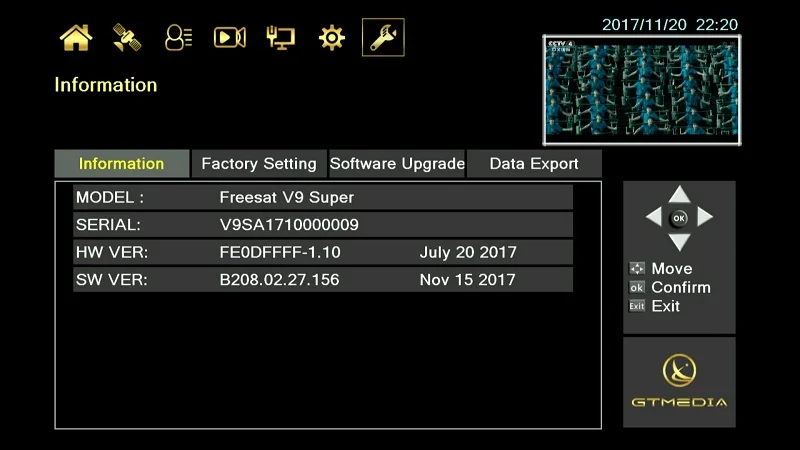 5 шт. GTMedia V9 супер Full HD DVB-S2 спутниковый ресивер же V8 Nova Обновление от V8 супер декодер поддержка H.265 встроенный WiFi