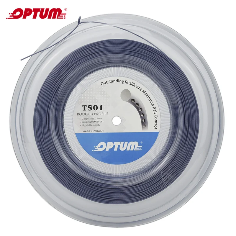 OPTUM шероховатые теннисные струны для ракеток полиэфирные Alu Power грубый 125 200
