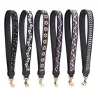 Модные ремни для сумок с вышивкой 110 см, сменные ремни на плечо, съемная кожаная ручка для сумочки, ремни через плечо, аксессуары для сумок