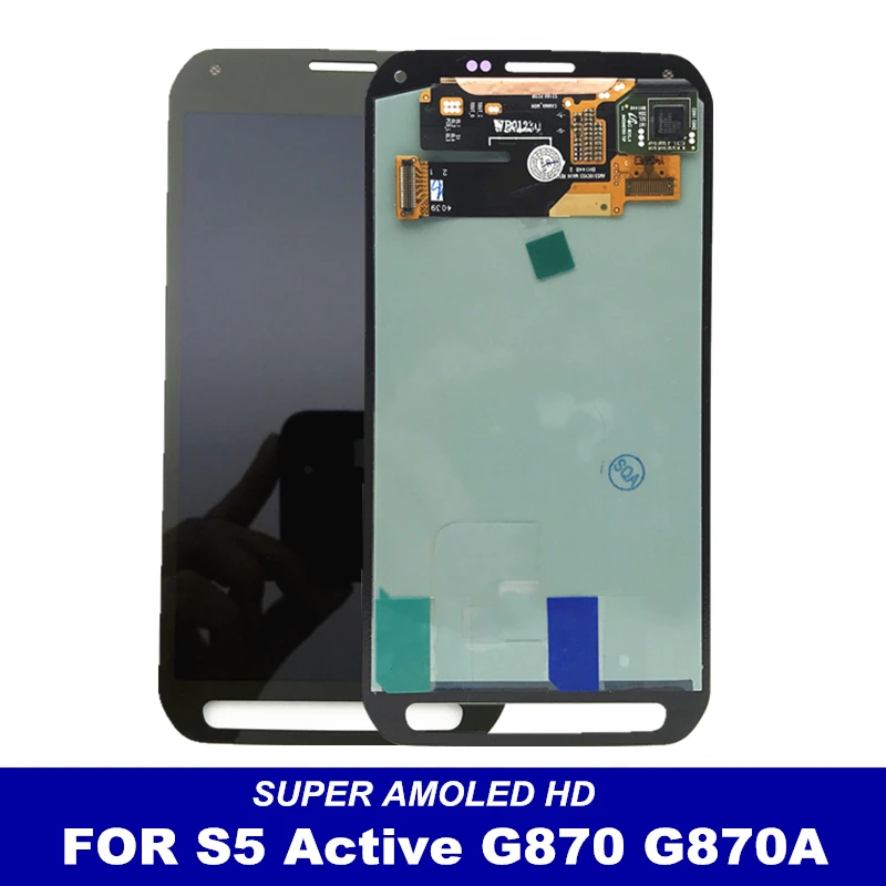 Супер AMOLED LCD Замена для Samsung Galaxy S5 Active G870 G870A дисплей телефона кодирующий