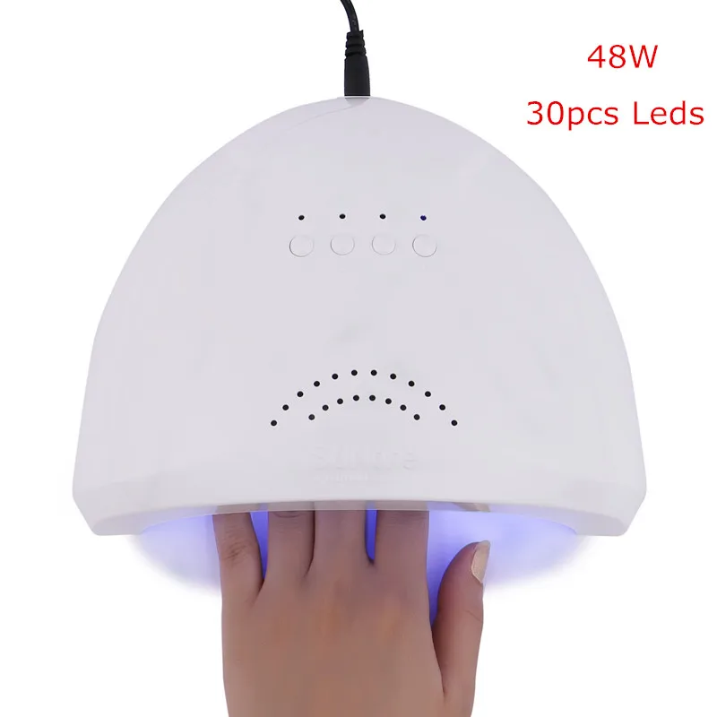 SUNone 48 W УФ-лампа для геля Сушилка для ногтей светодиодный Белый свет для ногтей машина лампа для маникюра для гель-лака инструменты для маникюра