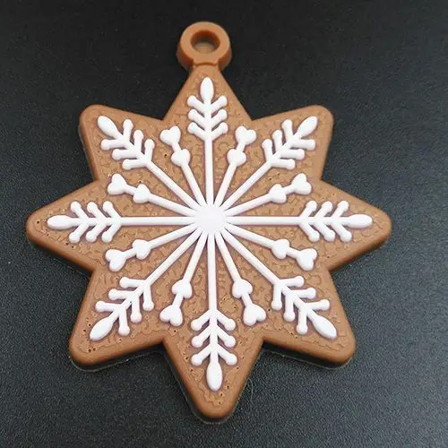 11 шт./компл. уникальные полимерные глины снежинка колокольчик ангел кулон капли