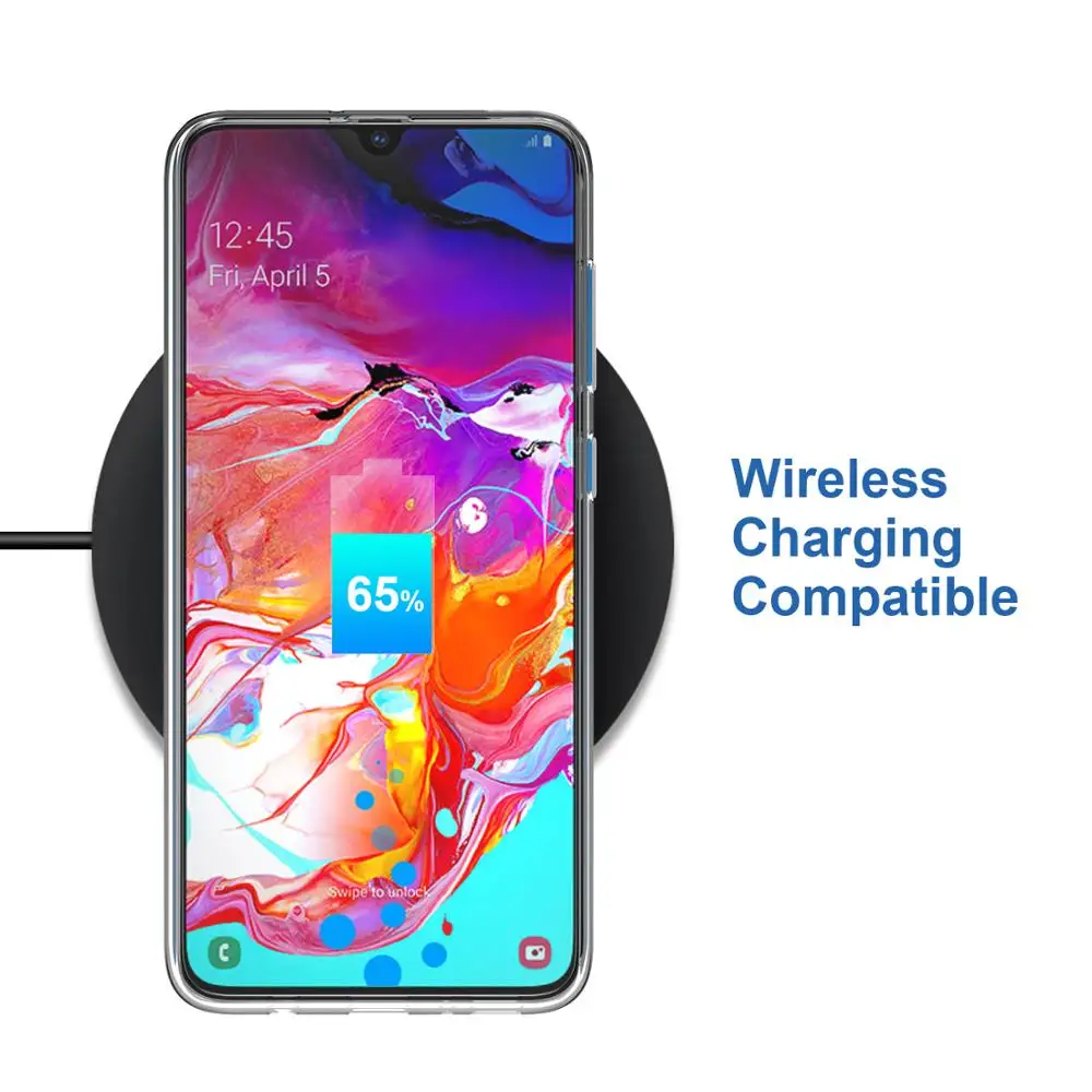 Высокий прозрачный ТПУ чехол для телефона Samsung Galaxy A70 A50 A40 A10 A8 2018 противоударный