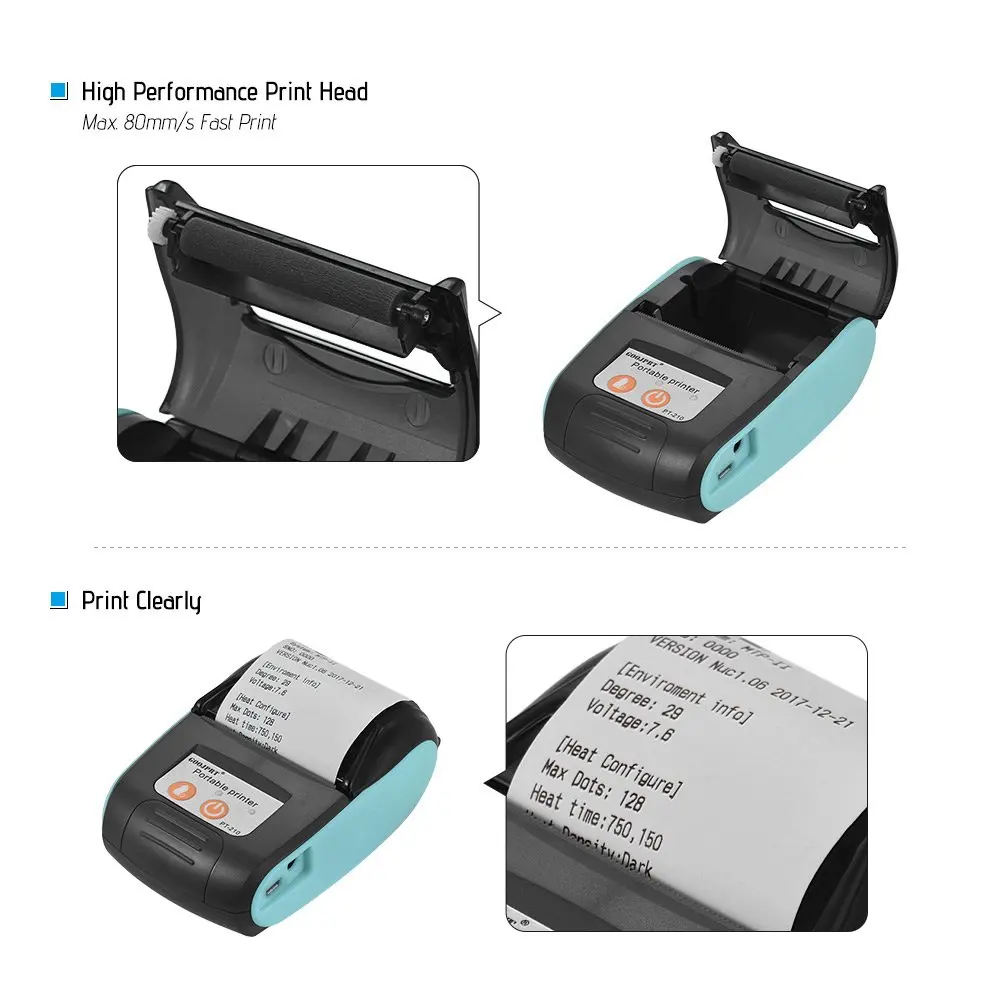 GZM5811 POS порт 58 мм термопринтер Bluetooth чековый принтер USB для Windows Android