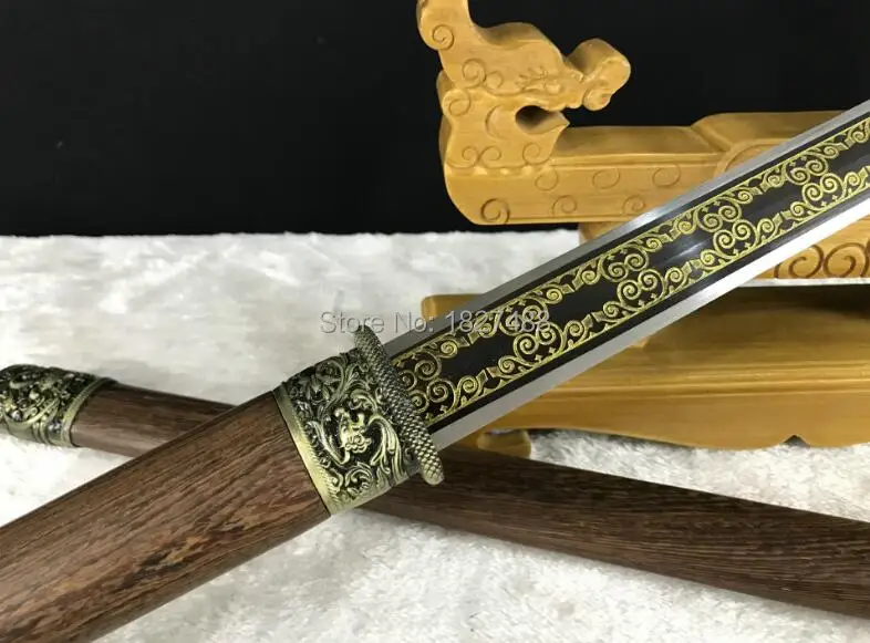 Ручка из грушевидной древесины/ножной кард ручной работы KungFu китайский меч