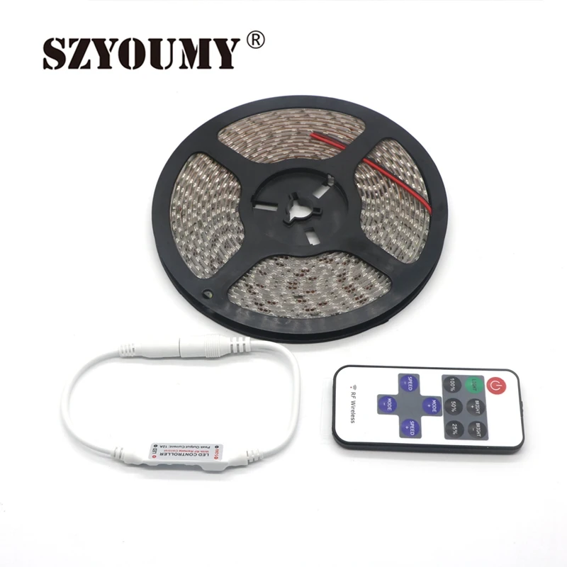 SZYOUMY 5 м 3528 белая светодиодная лента гибсветильник Светодиодная гирлянда s