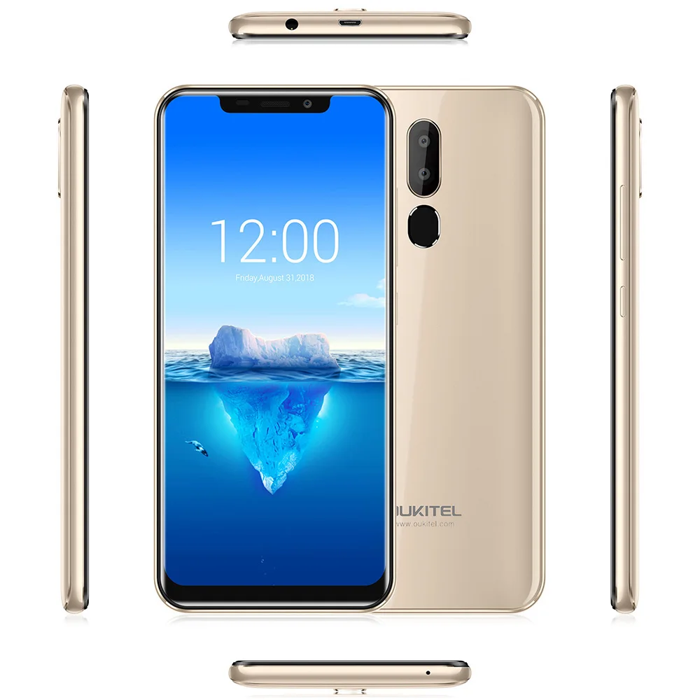 Смартфон OUKITEL C12 Pro 4G 6 18 дюймов Android 8 1 четырехъядерный процессор 2 Гб ОЗУ 16 ПЗУ для