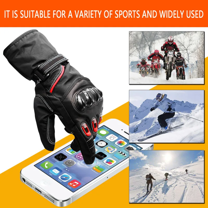 WUPP Motorcycle Breathable Gloves Water Rain Snow Wind Proof Moto Screen Touch Full Finger Glove For Man Woman L XL | Автомобили и