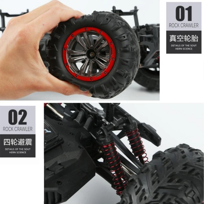 Двойной двигатель RC автомобиль 4WD 1:10 2,4 г 50 км/ч пульт дистанционного управления электрический дикий трек воин грузовик внедорожник VS 12428 EX86100Pro