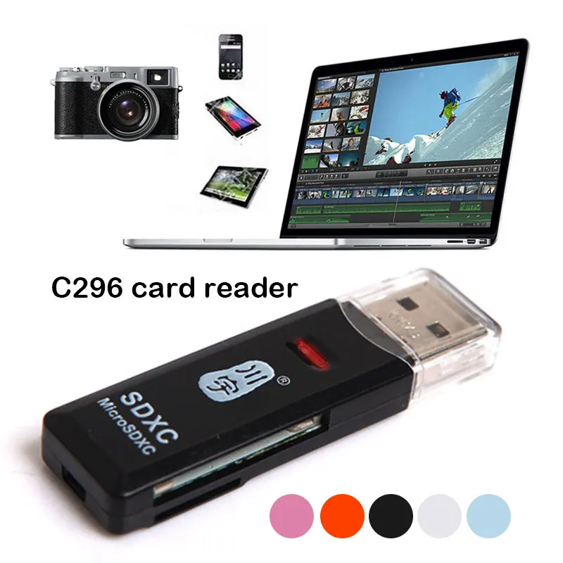 Устройство для чтения карт USB 2 0 высокоскоростной адаптер с слот памяти CF C296 Max