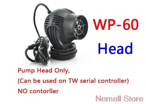 Jebao TW серийный аквариумный волновой производитель TW-10 TW25 TW40 для морских рифов аквариум для растений беспроводной контроль - Color: WP60 Pump Head ONLY
