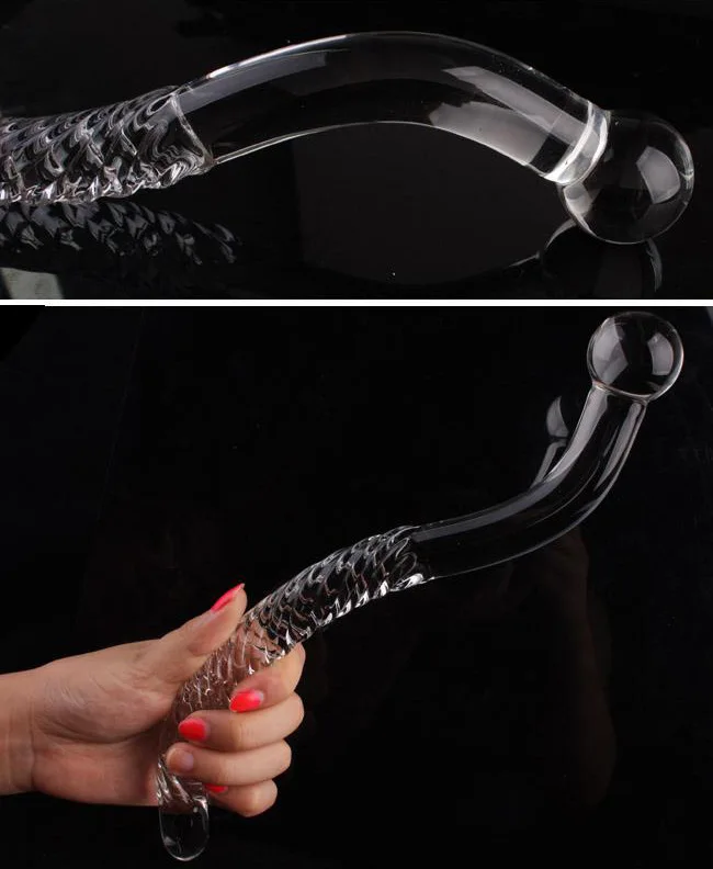 250*30 мм стеклянный фаллоимитатор для женской мастурбации Стимуляция клитора