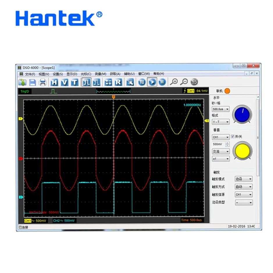 Цифровой осциллограф Hantek 6254BE 4 канала 250 МГц | Инструменты