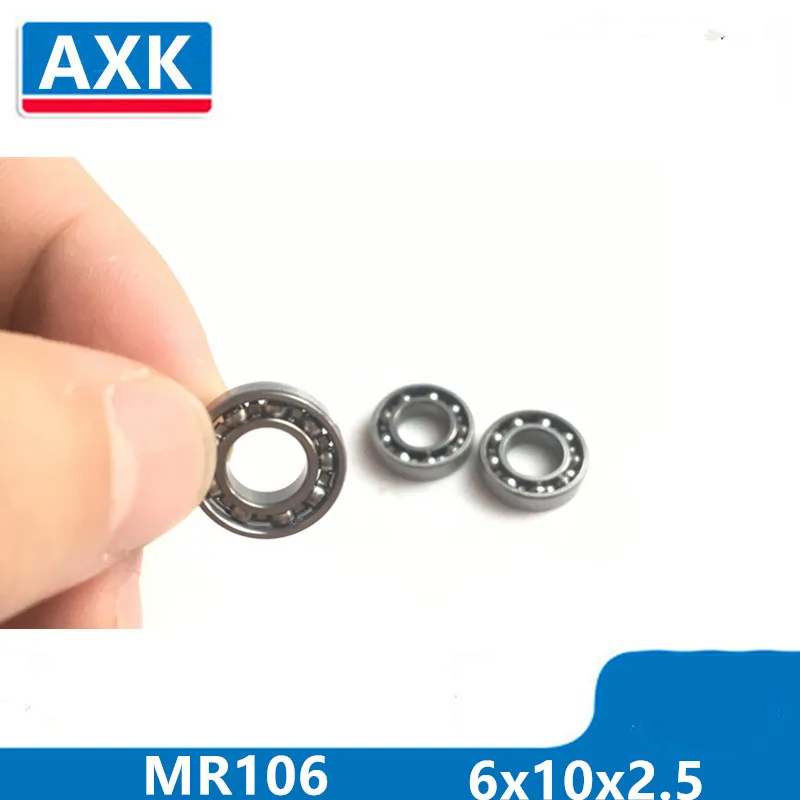 AXK 10 шт. MR106 L 1060 6x10x2 5 мм Открытый Глубокий шарикоподшипник Миниатюрный подшипник