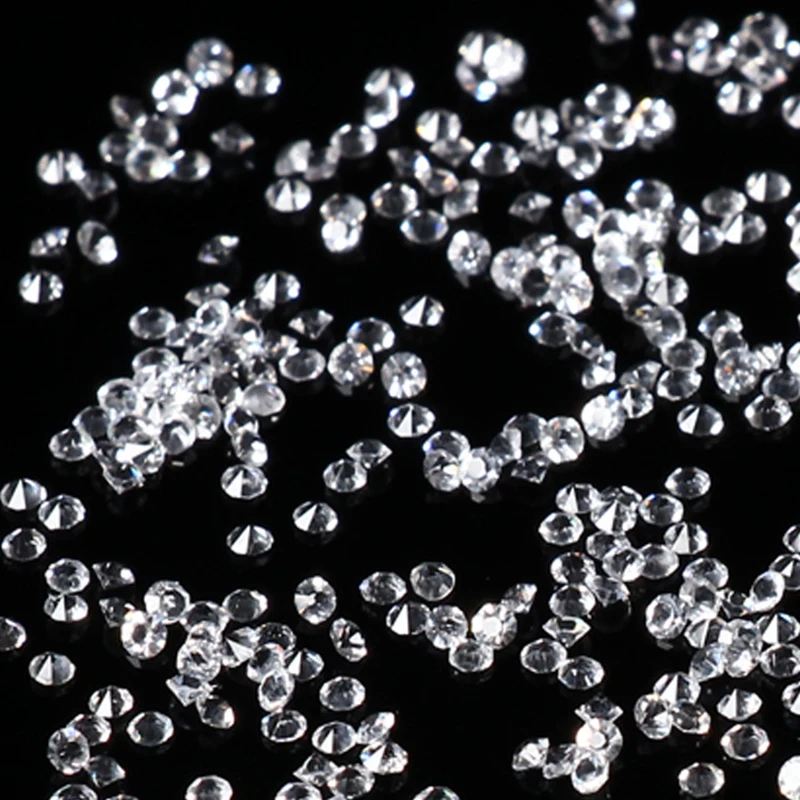 1 Pack 1440pcs 1.1mm-1.3mm Multicolor Nail Gem Micro Nail Rhinestones Clear Glass Mini Nail Art Decorations Manicure Accessories