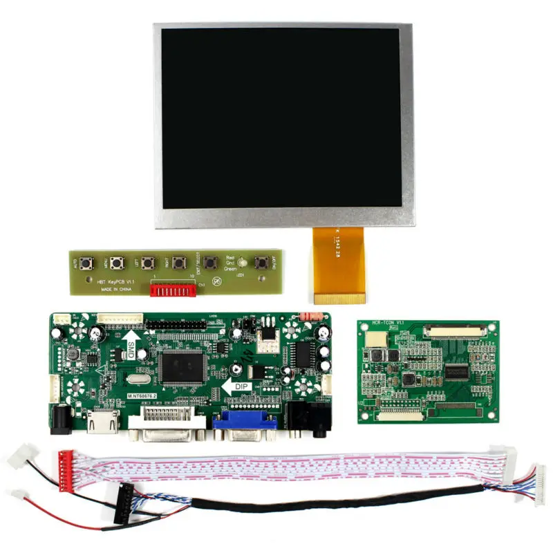 Плата ЖК-контроллера HD MI VGA DV Audio M.NT686765.6inch AT056TN52 V3 640x480 ЖК-панель | Электроника