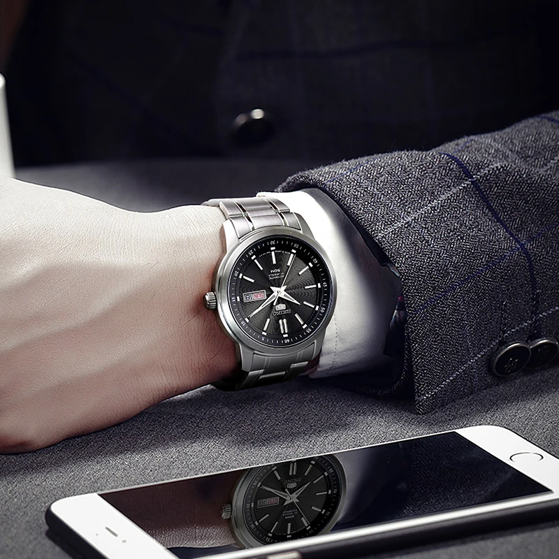 Оригинальные мужские часы SEIKO 5 с автоматическим перемещением, механические наручные часы 5 бар, водонепроницаемые светящиеся, глобальная гарантия SNKM87J1