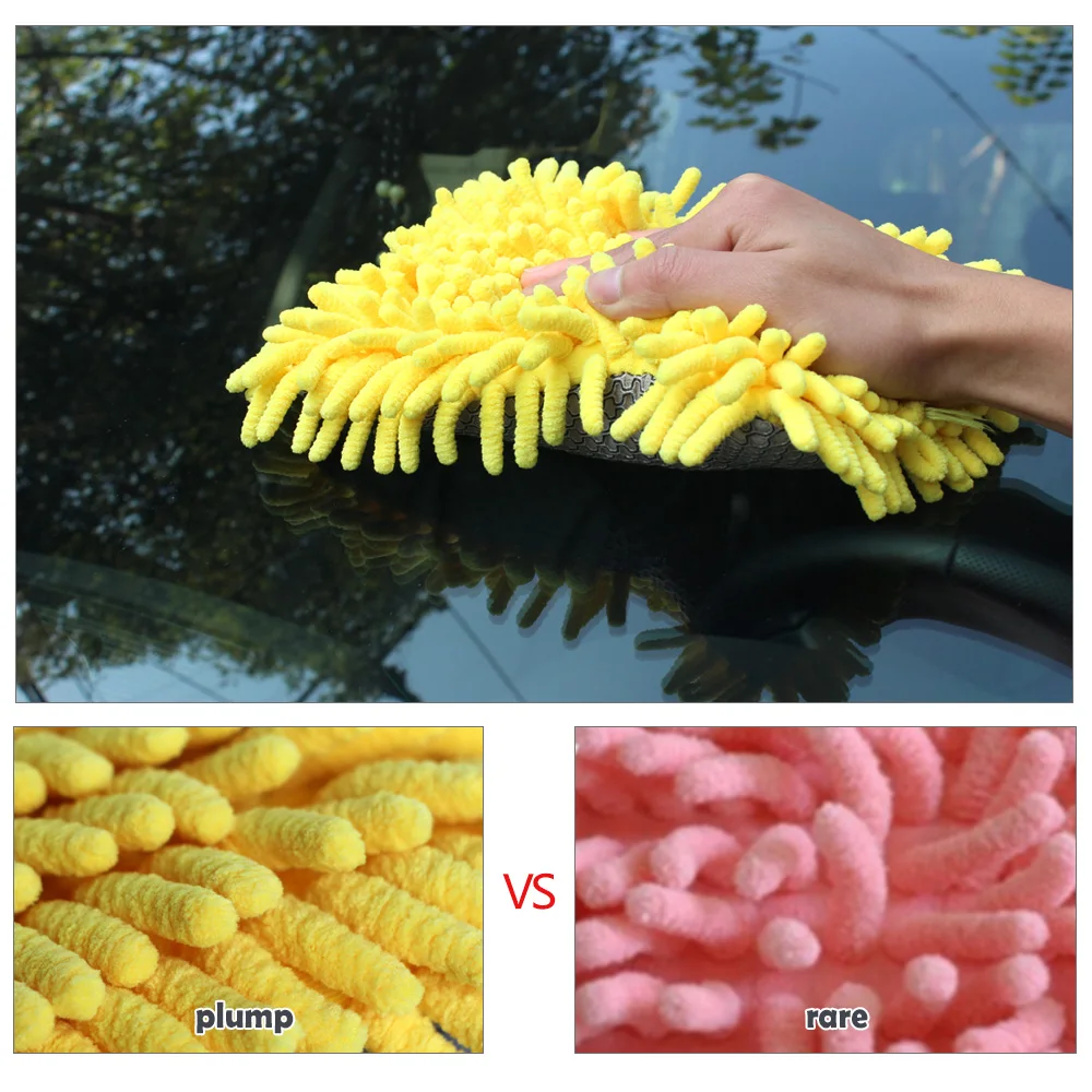 Горячая ультратонкое волокно синель антозоан Автомойка губка из микроволокна