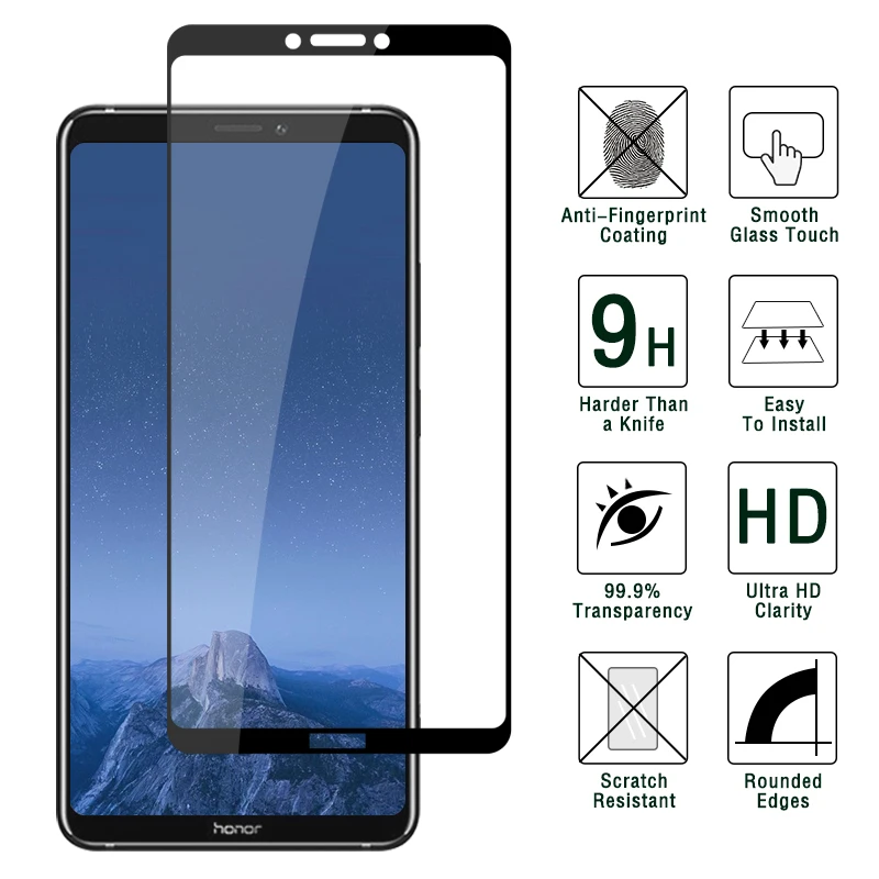 Жесткая Защитная стеклянная пленка для Huawei Honor Note 10/RVL-AL09 полное покрытие 6 95