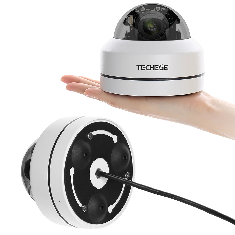 Techege HD 2MP PTZ IP CCTV камера безопасности POE 48 в мини панорамирование/наклон/зум 4X оптический зум скорость купольная камера слежения PTZ с поддержкой протокола ONVIF RTSP
