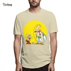 Футболка мужская из чистого хлопка, Астерикс и Обеликс, Смеющийся, унисекс, уличная одежда