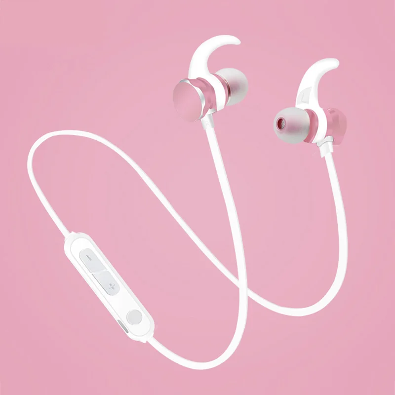 Беспроводные Bluetooth наушники бас Металлический наушник спортивный свет удобные