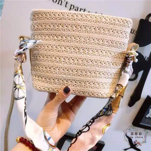 Forestry Handmade Straw Bag New Summer 2009 Fashion Baitao Women's One Shoulder Slant Seaside Holiday Beach | Багаж и сумки