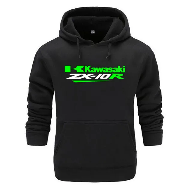 Мужская одежда для мотоциклистов Kawasaki пуловер с рыцаром хлопчатобумажная