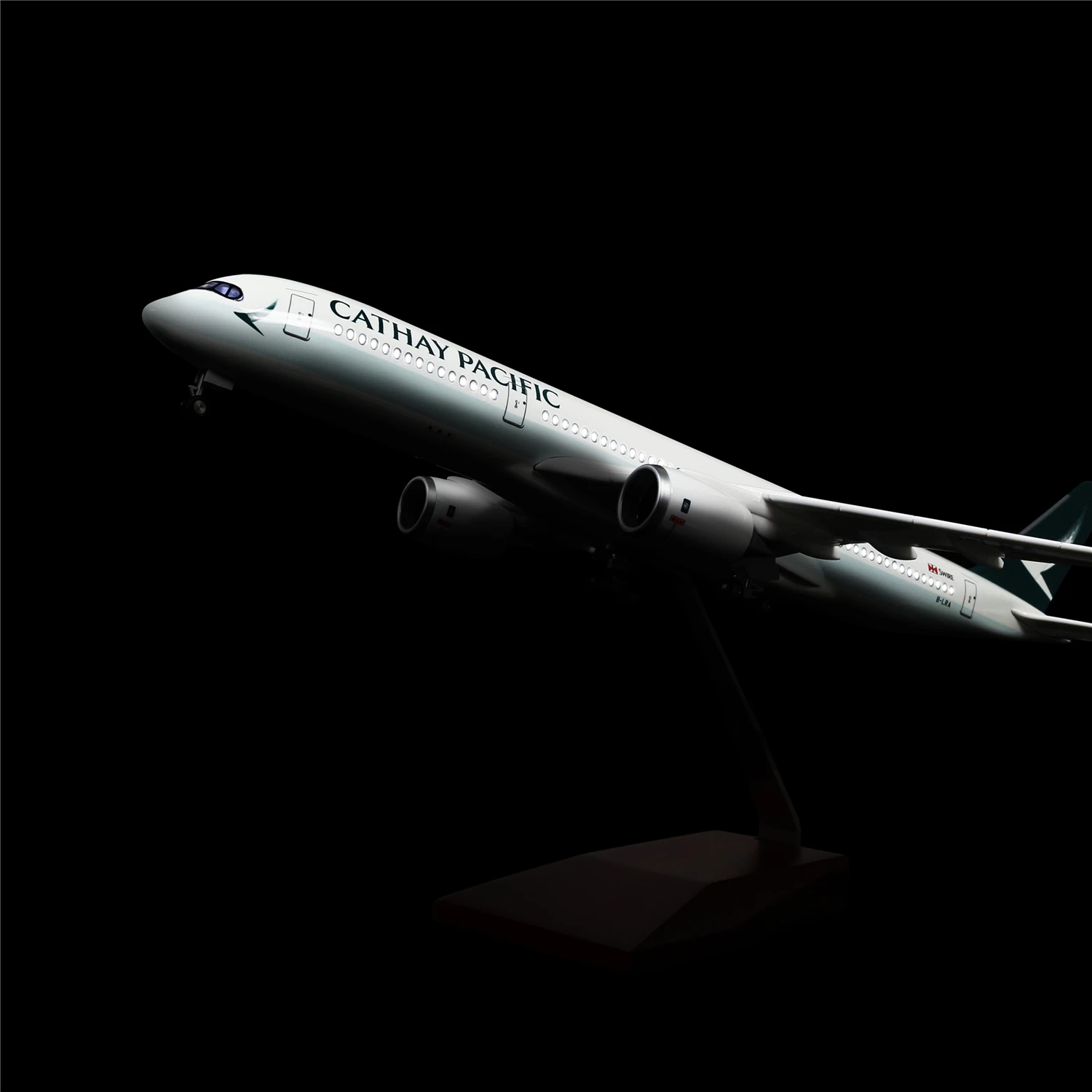 46 см 1: 160 модель самолета Cathay Аэробус A350 с светодиодный свет (сенсорный экран или