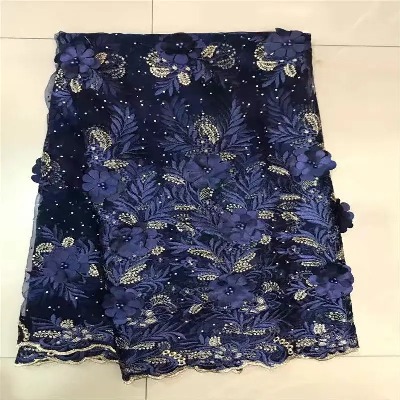 Tulle Fabric Lace High Quality Latest African Laces 2017 With Beads Nigerian French Net For Party Fabrics mesh | Дом и сад