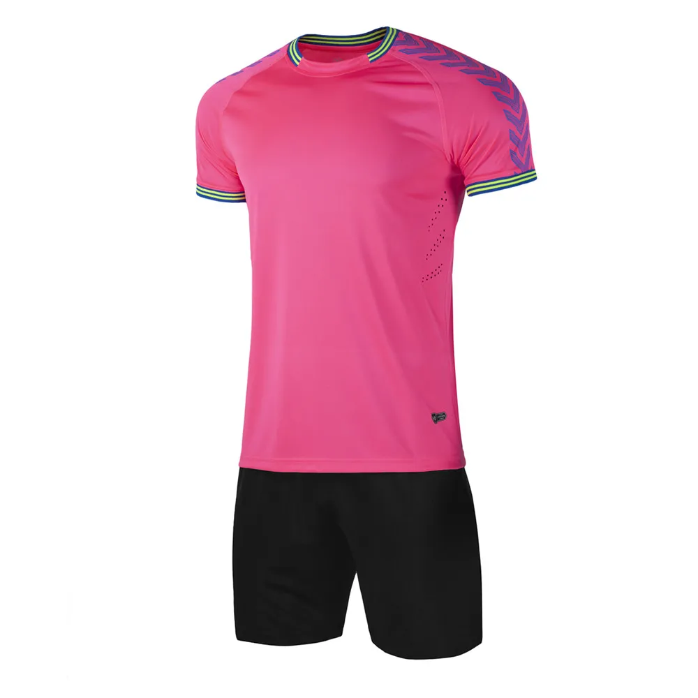 Новинка мужские футбольные майки рубашки Униформа спортивный костюм комплект