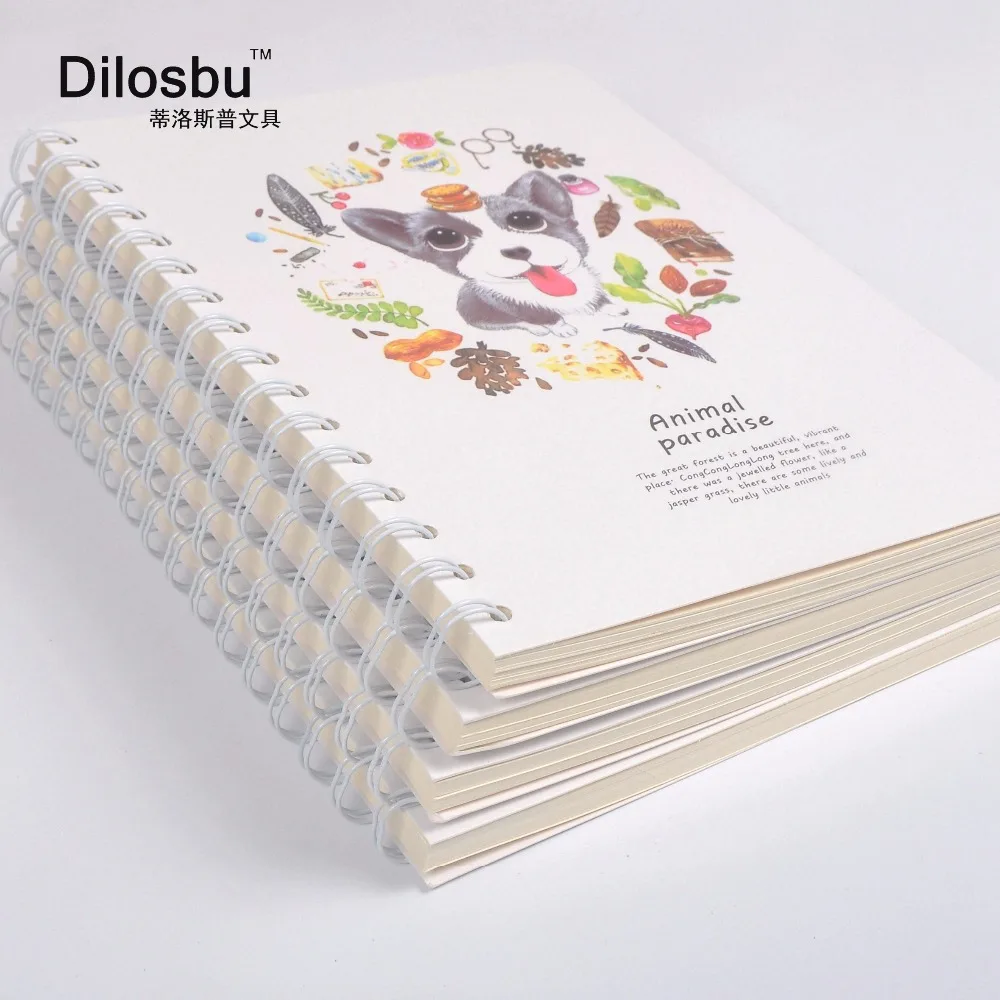 A5 Dilosbu блокнот с животными и раем kawaii мультяшный ежедневный планировщик книга