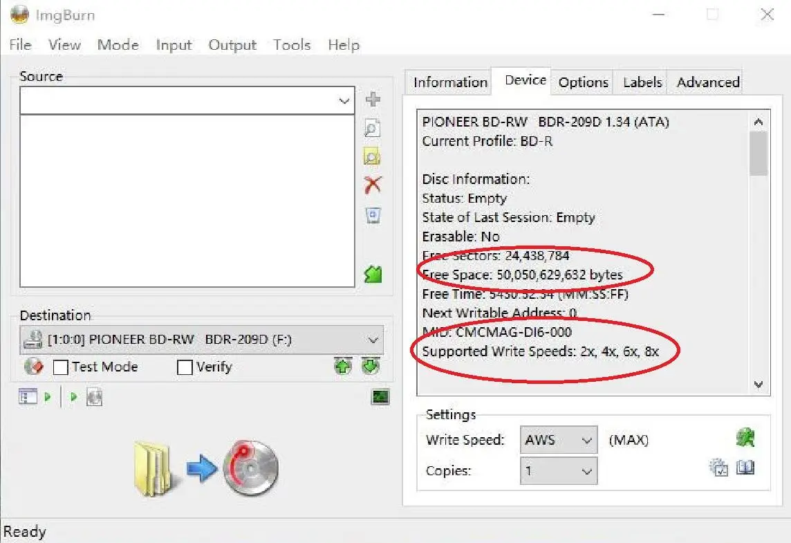 50 штук Гб BD-R 2-6X скорость A + CMC Injet для печати Bluray DL двухслойный пустой диск |